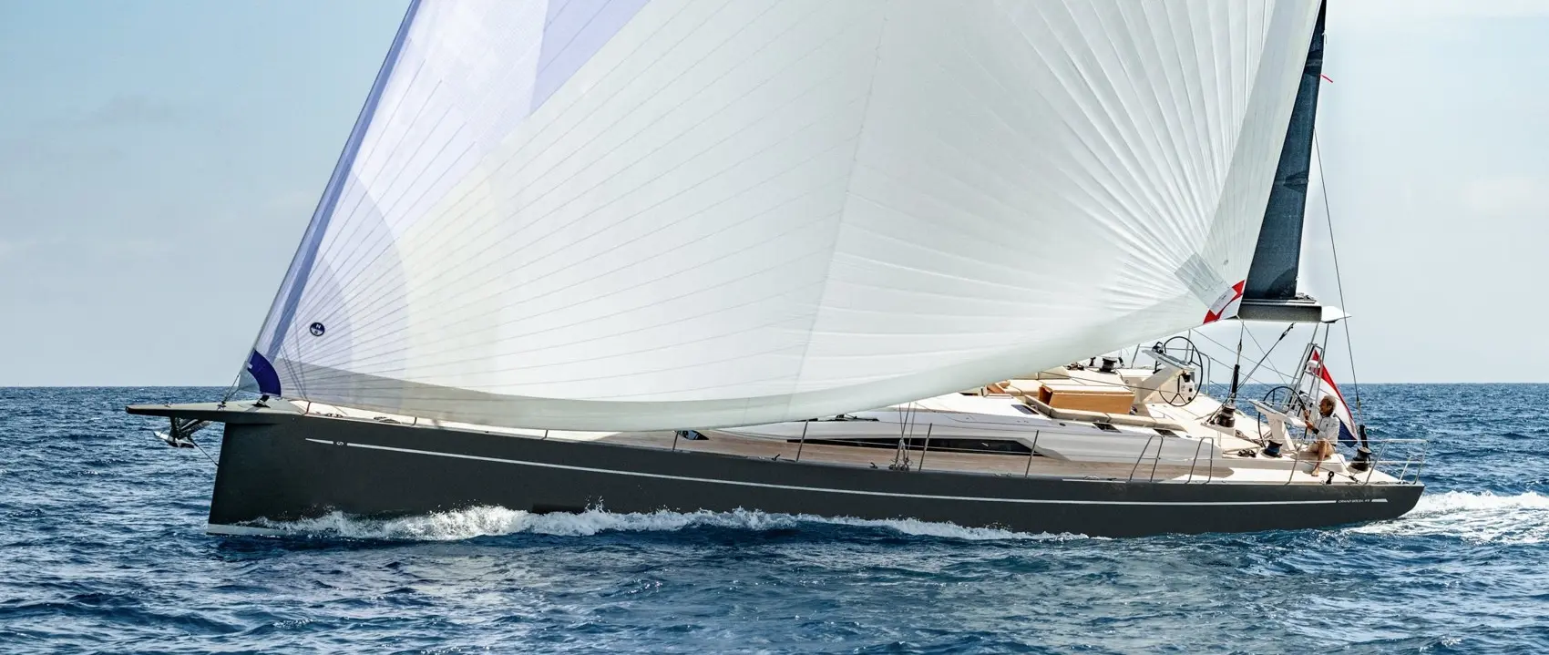 Official image supplied by Grand Soleil Yachts — official GS Plus 65 Performance photograph.