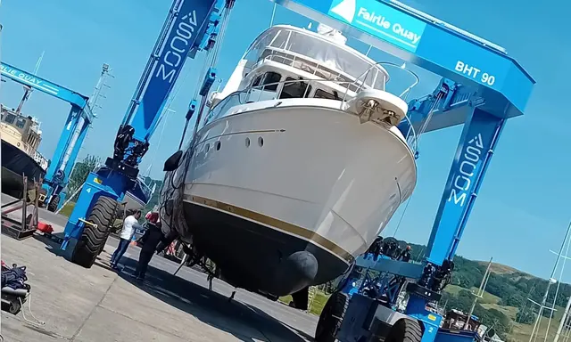 Fairlie Quay Marina Adds 90-Tonne Travel Hoist for West Scotland Yacht Storage