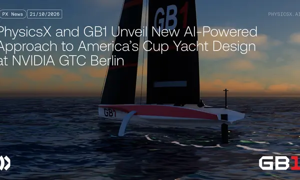 GB1 and PhysicsX Expand AI-Powered Design for America's Cup Yachts