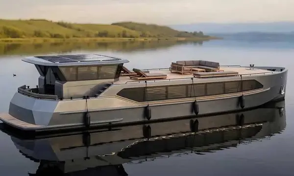 Nari Details 19.9m Hybrid Barge Concept for Canals and Sea