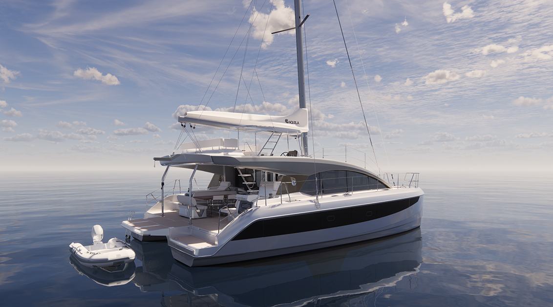Official image supplied by Aquila Catamarans.