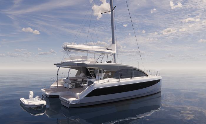 Official image supplied by Aquila Catamarans.
