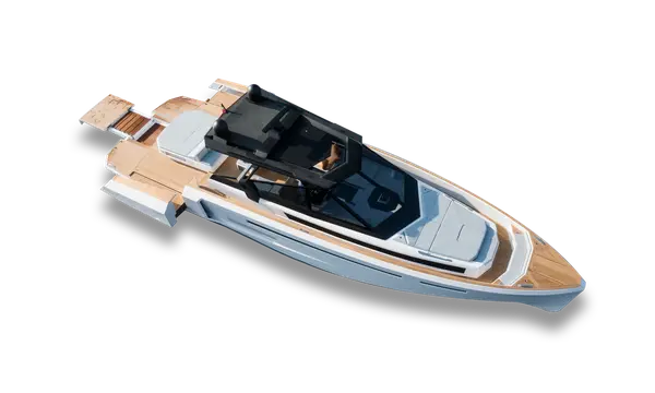 Evo R6 Extends an 18m Beach Deck with Moving Bulwarks