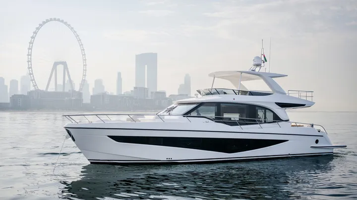 Official Majesty 65 model image from Majesty Yachts.