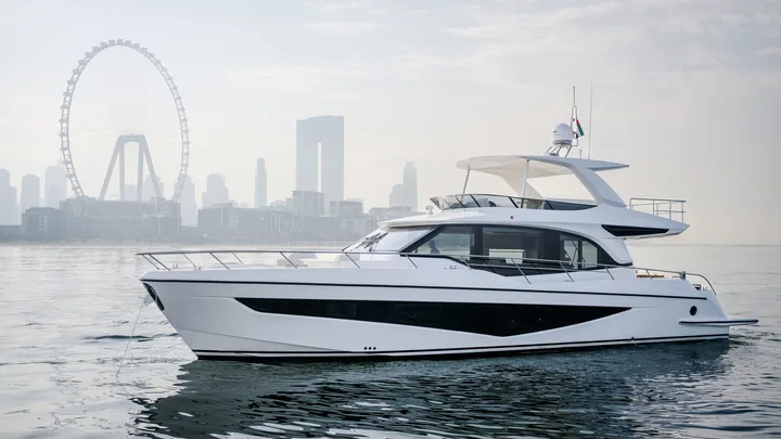 Official Majesty 65 model image from Majesty Yachts.