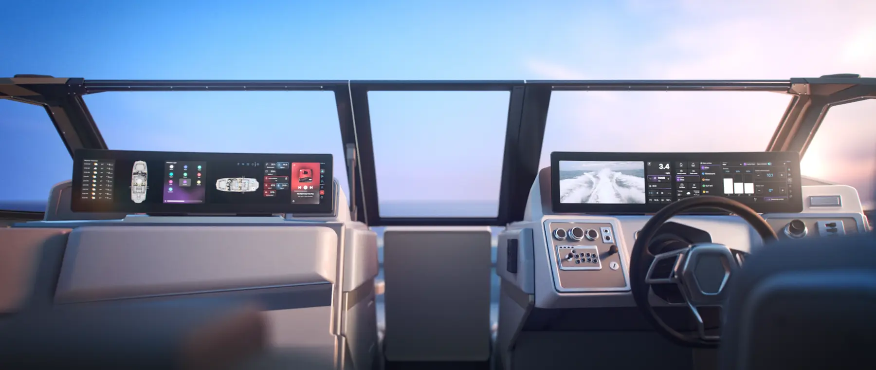 Official Marivue digital helm dual-screen product image