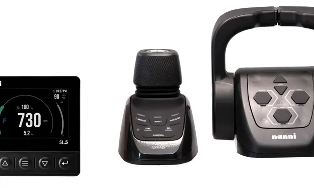 Nanni Nova Integrates Joystick, iAnchor and SI-5 Engine Display Into One Helm Package