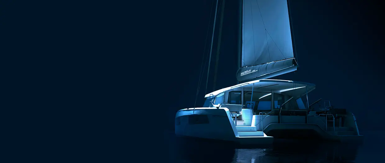 Official Nautitech 44 Open model image from Nautitech Catamarans.