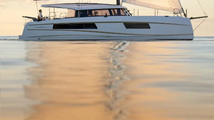 Official Nautitech 48 Open model image from Nautitech Catamarans.
