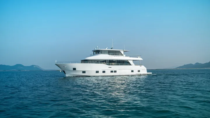 Official Nomad 75 model image from Nomad Yachts.