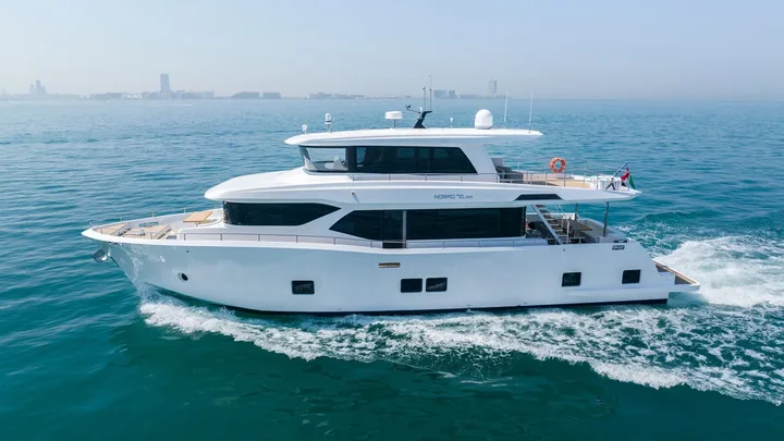 Official Nomad 70 model image from Nomad Yachts.