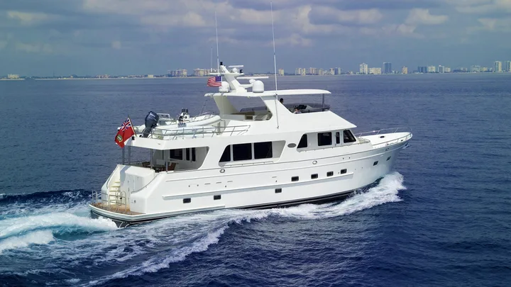 Official Outer Reef 750 Motoryacht model image from Outer Reef Yachts.