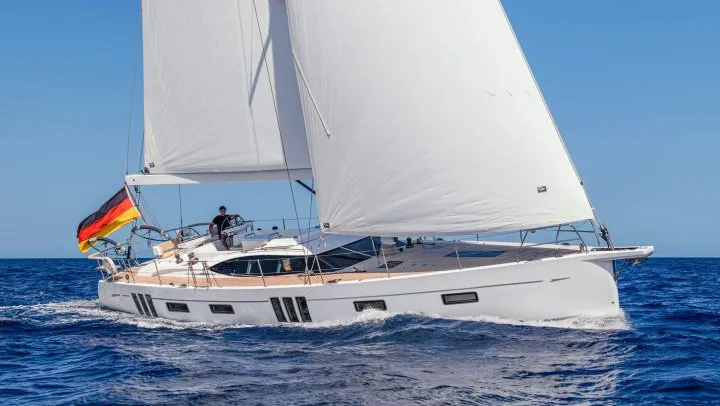 Official Oyster 565SII model image from Oyster Yachts.
