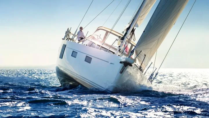 Official Oyster 595SII model image from Oyster Yachts.