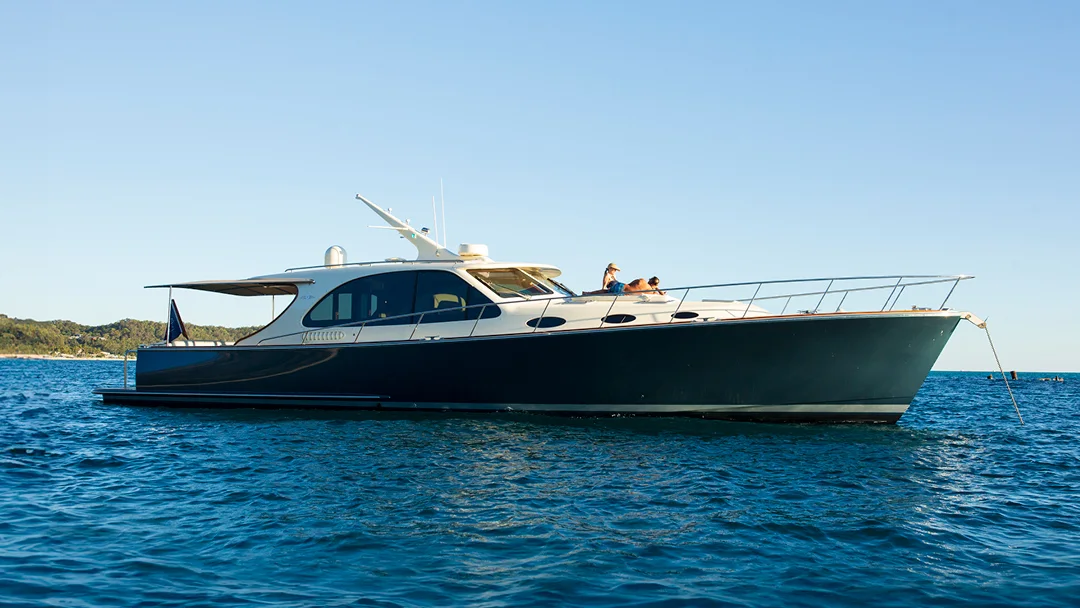 Official Palm Beach 55 model image from Palm Beach Motor Yachts.