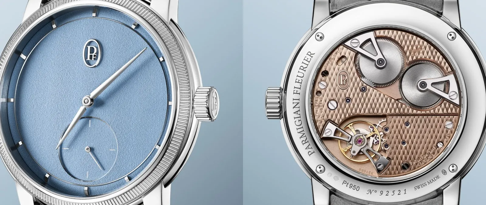 Parmigiani Fleurier Gives the TORIC Petite Seconde a Platinum Morning Blue Edition
