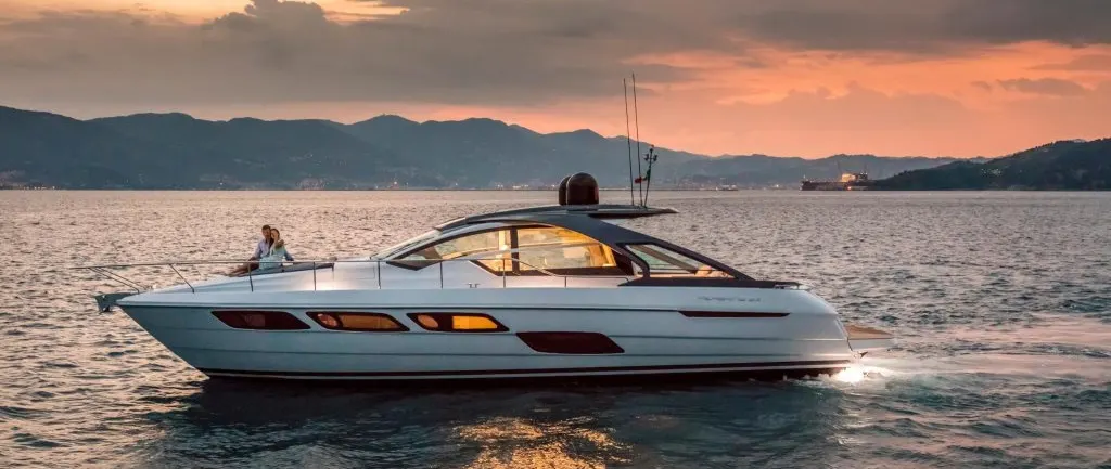 Pershing 5X Makes 45-Knot Performance Livable With a Weather-Adaptive Glass Saloon