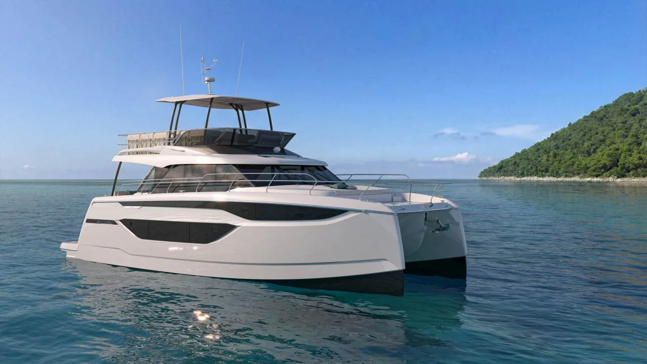 Official PRESTIGE M6 model image from Prestige Yachts.