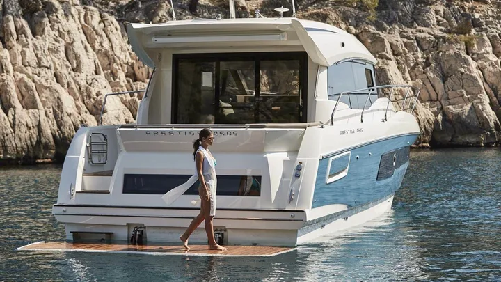 Official PRESTIGE 460S model image from Prestige Yachts.