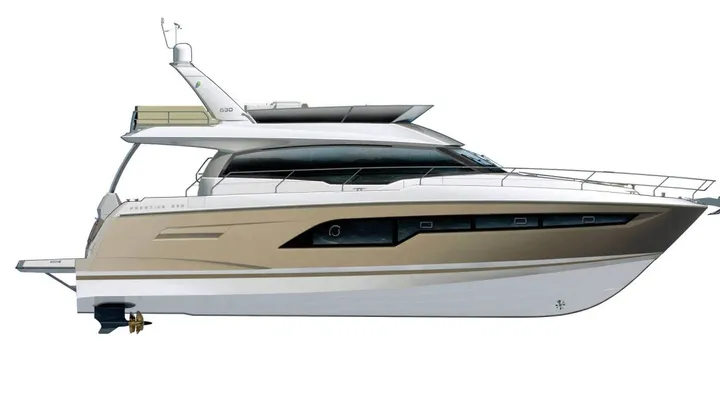 Official PRESTIGE 630 model image from Prestige Yachts.