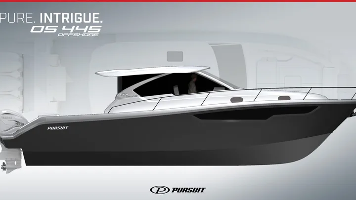 Official Pursuit OS 445 model image from Pursuit Boats.