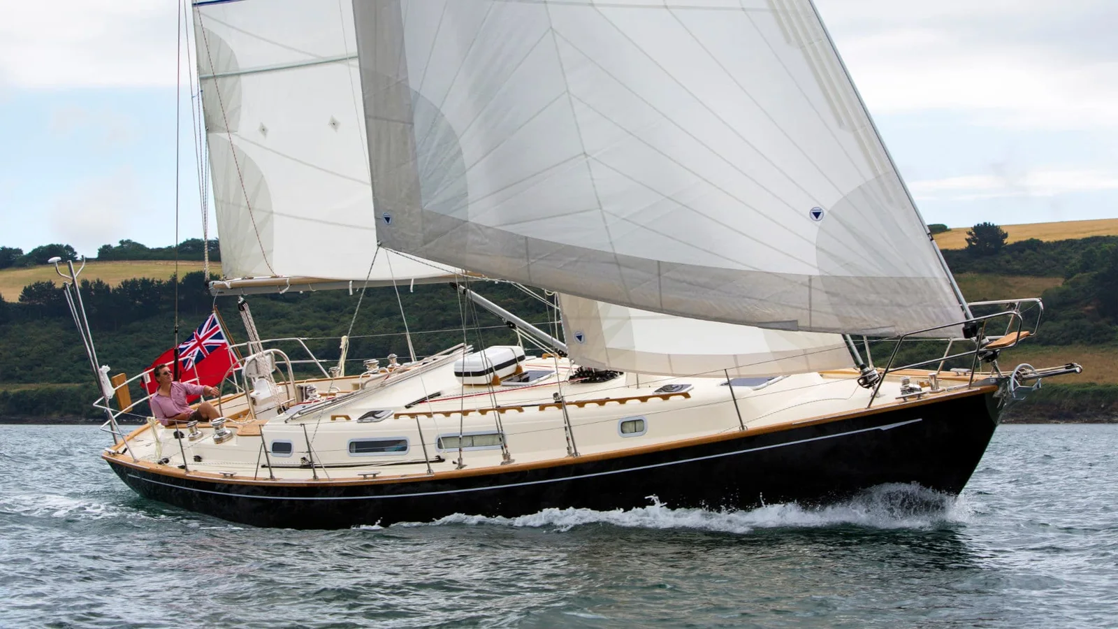 Official Rustler 42 model image from Rustler Yachts.