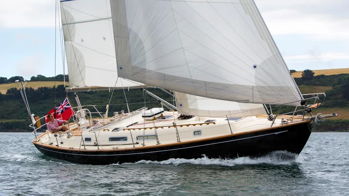 Official Rustler 42 model image from Rustler Yachts.