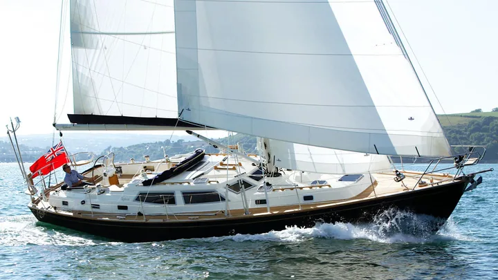Official Rustler 44 model image from Rustler Yachts.