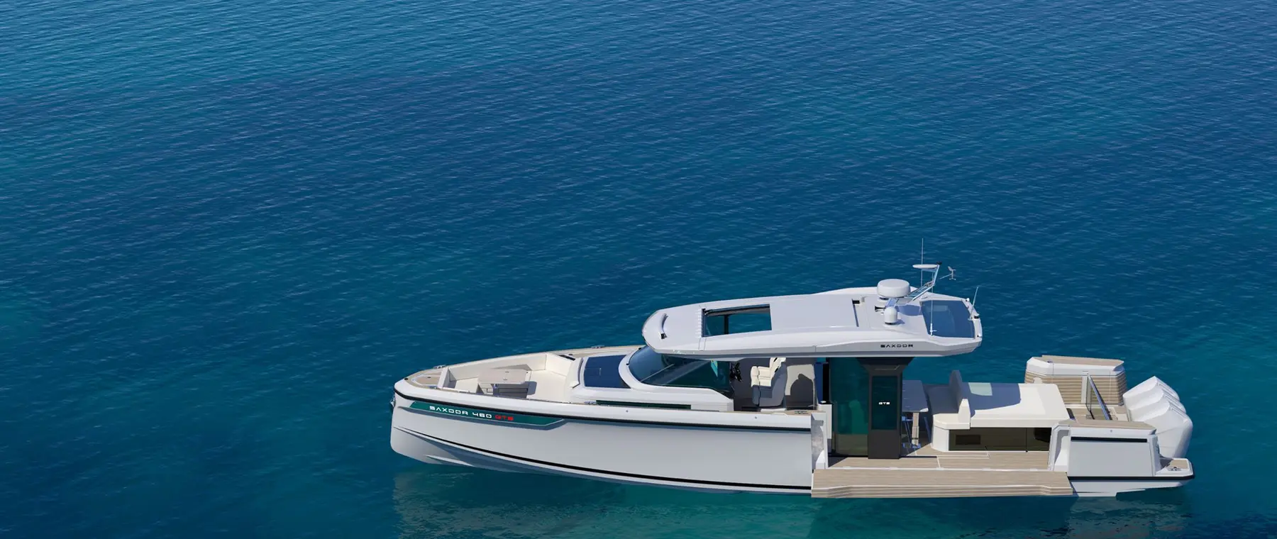 Official Saxdor 460 GTS model image from Saxdor Yachts.