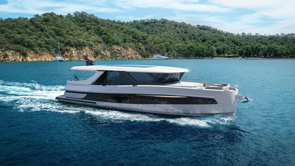 Official Steeler Enigma 59 model image from Steeler Yachts.