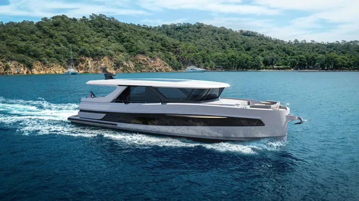 Official Steeler Enigma 59 model image from Steeler Yachts.