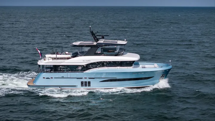 Official Steeler Ocean Explorer 72 model image from Steeler Yachts.