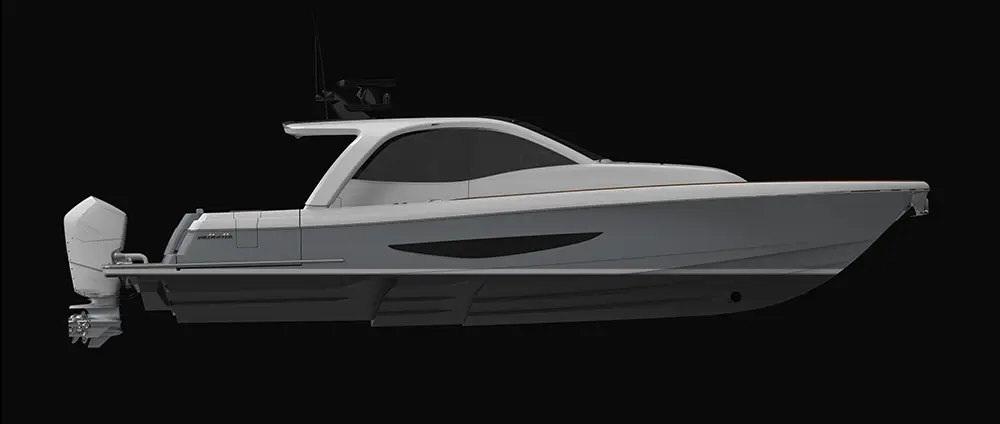 Official Valhalla Boatworks 46 Sport Yacht press image — October 2026