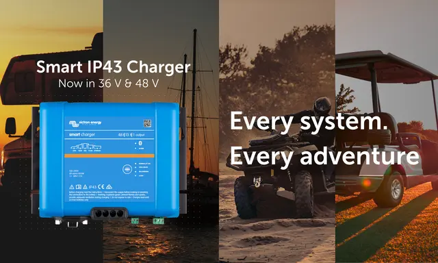Victron Smart IP43 Charger Adds 36V and 48V Models