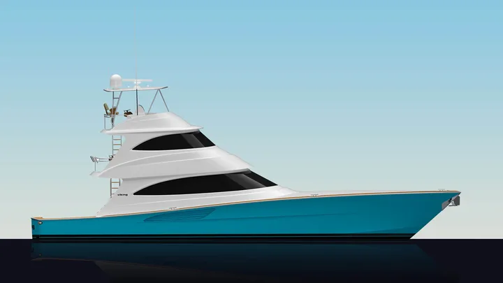 Official Viking 70 SB model image from Viking Yachts.