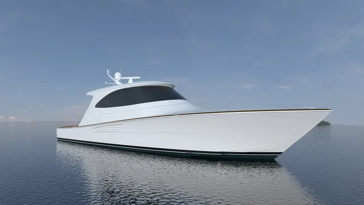 Official Viking 64 SC model image from Viking Yachts.