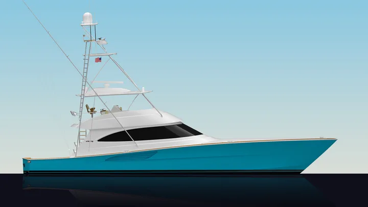 Official Viking 70 C model image from Viking Yachts.