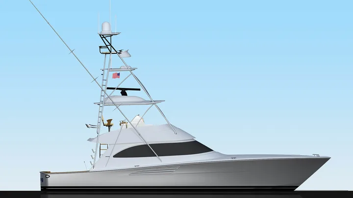 Official Viking 54 C model image from Viking Yachts.