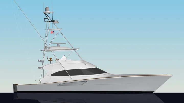 Official Viking 64 C model image from Viking Yachts.