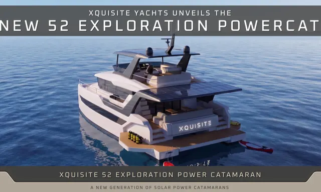 Xquisite 52 Exploration Adds 16.05m Solar Power Catamaran With Hybrid Option