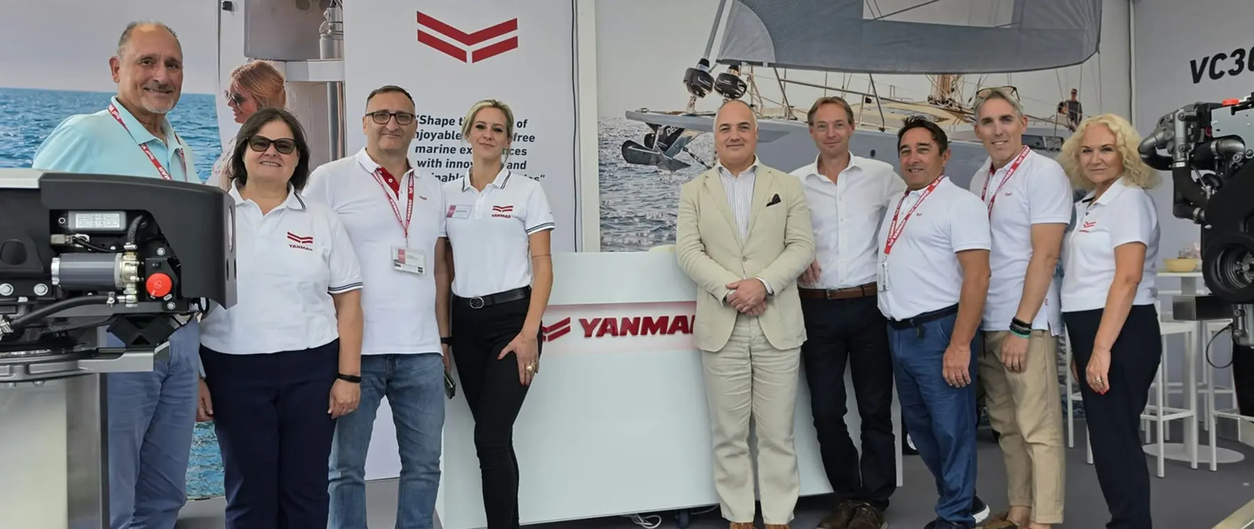 Official Yanmar Marine stand at Genoa Boat Show 2026 source photo